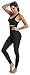 CakCton Black Fleece Leggings for Women High Waist Buttery Soft Stretchy Workout Tights - One Size