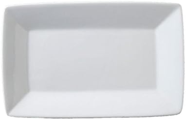 Vertex China ARG-R20P Signature Rectangle Plate without Embossed, 11" x 7-1/8", Porcelain White (Pack of 12)