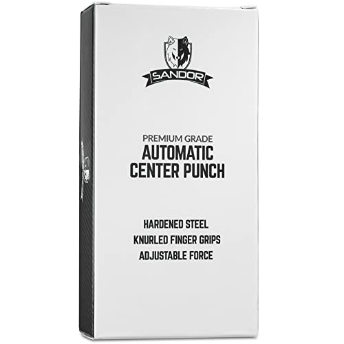 Heavy Duty Automatic Center Punch with Hardened Steel Pack of 2