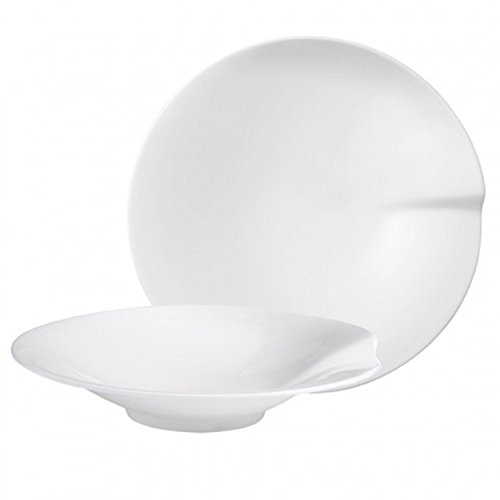 Pasta Passion Medium Pasta Plate Set of 2 by Villeroy & Boch - Premium Porcelain - Made in Germany - Dishwasher and Microwave Safe - 10.75 Inches