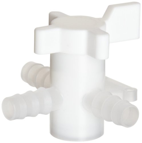 BelArt-Scienceware-308880010-Polyvinylidene-Fluoride-3-Way-Stopcock-8mm-Plug-10mm-Stem