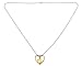 Double Heart Golden Cremation Urn Jewelry Necklace Pendant Funnel Fill Kit, Keepsake Memorial Ashes