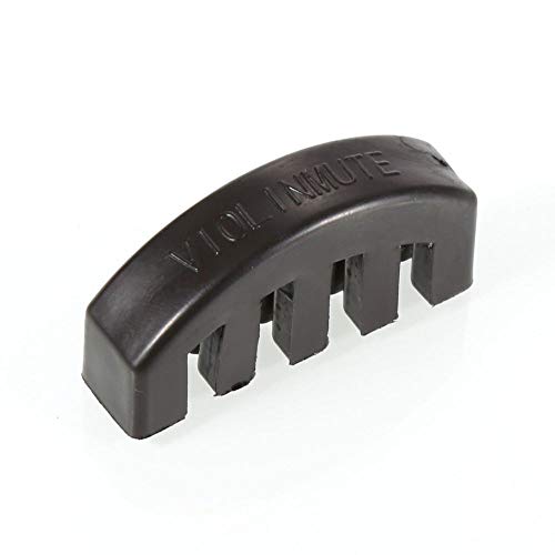Soarun Black Rubber Violin Mute for 4/4 Violin for Very Quiet Practice