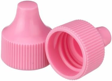 Wheaton 242521 Tip for 20-410 Screw Cap and 30-125mL Dropping Bottles, 20 mm Diameter, Polypropylene, Pink (Pack of 100)