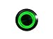 mod/smart Green Illuminated Bulgin Style Momentary Vandal Switch - 22mm -Black Housing - Ring Illumination
