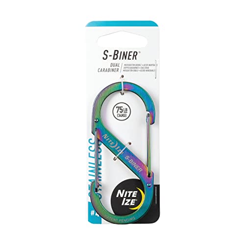 NITE-IZE(ナイトアイズ) S-BINER エスビナー ステンレス #4 スペクトラム SB4-03-07