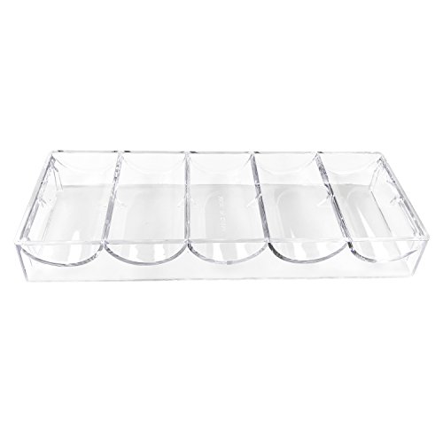 YH Poker Clear Acrylic Poker Chip Rack-Holds 100 Chips