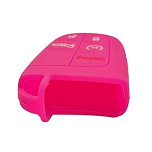 Chrysler Smart Key Cover SEGADEN Silicone Key Fob Cover For Jeep Dodge Chrysler 5-Button Smart Remote - Deep Purple Jeep Remote Silicone Case