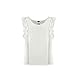 FUNOC Ladies Summer Loose Casual Chiffon Ruffles Sleeve Vest Shirt Tops Blouse