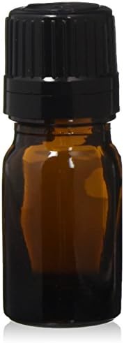 ANCIENT ESSENCE Amber Glass Tamper Proof Bottles, 5 ml , 36 count