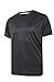 5 Pack:Men’s V Neck Quick Dry Fit Dri-Fit Short Sleeve Active Wear Training Athletic Essentials T-Shirt Tee Fitness Gym Workout Undershirt Top-Set 2,XLthumb 2