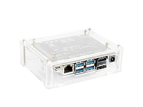 Waveshare Acrylic Case (Type A) for The Jetson Nano Developer Kit Supports Cooling Fan Dust Resistant Nice Looking