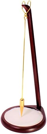 Pit and Pendulum Desktop Accent Piece | Zen Garden for Desk Automatic for Stress Relief Similar to Newtons Cradle & Buddha Board Great Office Gift (Small 13", Cherry)