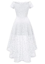 Dressystar Women's Lace Cocktail Dress Hi-Lo Off