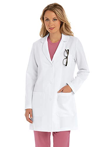 Barco Grey's Anatomy Signature Women's 32" Three Pocket Lab Coat White 3XL