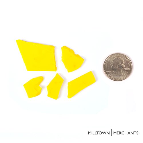 image for Milltown Merchants™ Yellow Stained Glass Pieces 1 lb - Opaque Staine