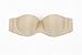 Strapless Invisible push-up bra women Backless Sexy Underwire Wedding bras(Nude,D)
