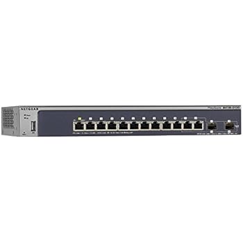 NETGEAR ProSAFE M4100-D12G 12-Port Gigabit Managed Switch w/ Fiber SFP Uplinks (GSM5212-100NES)