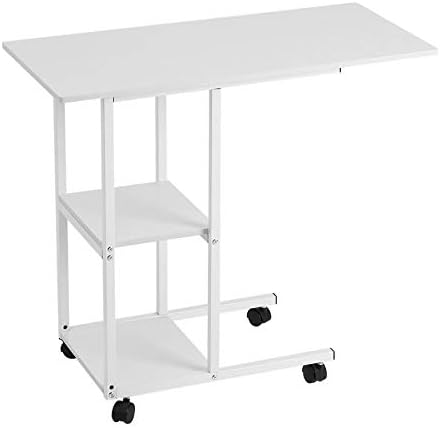 YRW ONDER Table, durable, Portable Mobile Over Bed Table Sofa Couch Rolling Wheel Laptop Computer Desk Home Office