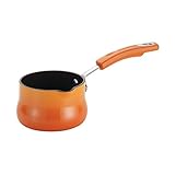 Rachael Ray Porcelain II Aluminum Nonstick 3/4-Quart Butter Warmer, Orange Gradient