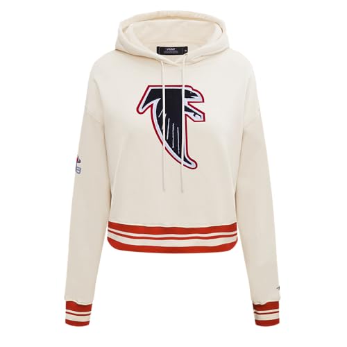 Pro Standard NFL Retro Classics - Sudadera Corta con Capucha de Rizo frances con Espalda cepillada para Mujer