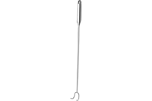 Veemoon Stainless Steel Meat Turner Hook Pigtail Food Flipper for Grilling Barbecue and Butchering Use
