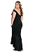 Astylish Womens Evening Dress Off Shoulder Flouncing Mermaid Formal Prom Gowns Large Black