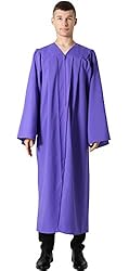GraduationMall Unisex Matte Graduation Gown for