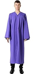 GraduationMall Unisex Matte Graduation Gown for