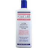 FOLICURE Extra Shampoo for Fuller, Thicker Hair Strengthens Fine or Thinning Hair Cleans & Moisturizes Dry, Damaged Hair Imparts Fullness & Luster to Damaged Hair 12oz/355ml