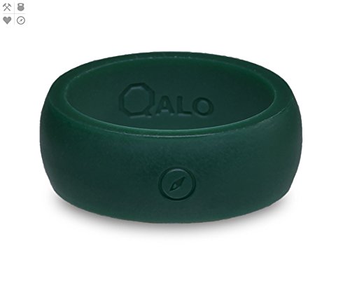 QALO Men's Functional Silicone Rings with Ring Storage Pouch, Perforated Classic & Q2X Collection