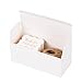 WRAPAHOLIC Gift Tags with String - 100PCS White Kraft Thank You Paper Tags with 100 Feet Natural Jute Twine for Wedding, Baby Shower, Party Favors