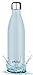 MIRA Stainless Steel Vacuum Insulated Water Bottle | Leak-proof Double Walled Cola Shape Bottle | Keeps Drinks Cold for 24 hours & Hot for 12 hours (Pearl Blue, 25 oz (750 ml, 0.8 qt))