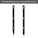 Teyomi Compatible with Apple Pencil 2nd Generation Case,Protective Silicone Sleeve for Apple Pencil 2 Case with 2pcs Nib Cover (Black)