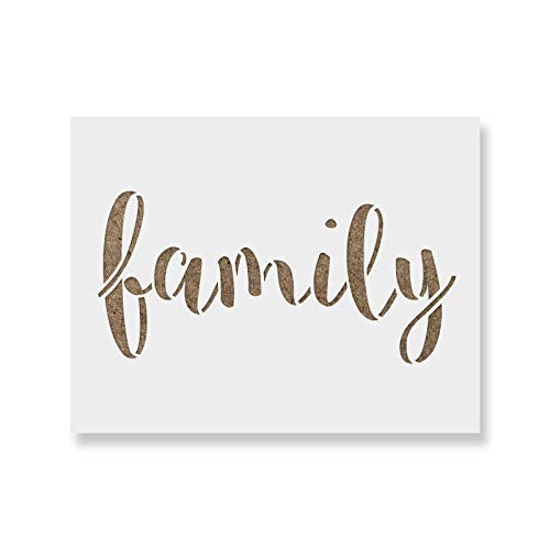 Family Stencil Template for Walls and Crafts - Reusable Stencils for Painting in Small & Large Sizes
