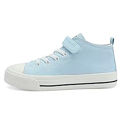 Fefoe Boys Blue Canvas Shoes Girls Canvas Walking