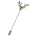Q&Q Fashion Men Hunting Buck Deer Stag Lapel Stick Stock Pin Tie Hat Scarf Brooch Badge,3.1