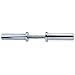 Body-Solid 20 inch Olympic Dumbbell Handle Single, Chrome Plated Adjustable Dumbbells Bar with Knurled Grip - Loadable for 2 Inch Olympic Weight Plates