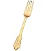 Kaya Collection - Plastic Silverware Set - Gold Cutlery - Disposable Flatware, 60 Forks, 60 Knives and 60 Spoons Baroque Design (180 Pieces)