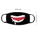 20 Pieces Cute Cartoon Mouth Mask Funny Teeth Pattern Mask Anti-dust Muffle Mask for Teens Men Women