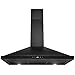 AKDY Convertible Kitchen Wall Mount Range Hood in Black Painted Stainless Steel with Lights (36 in.)