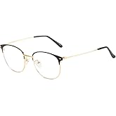 Shiratori New Vintage Fashion Half Frame Semi-Rimless Clear Lens Glasses