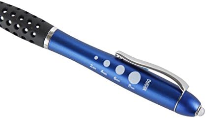 Nurse Penlight 4 tools in 1 (LED Nursing Pen Light, Pen, Stylus, Neuro Badge Reference Card Bonus) by NRSNG Batteries Included (Blue)