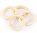 Housweety 20 Natural Wood Circle/Ring Pendant/Connectors Jewelry Making 5.6cm Dia(2 2/8