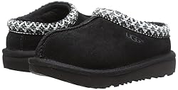 UGG Tasman II Slipper, Black, 3 US Unisex Little Kid