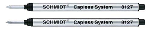 Lamy Schmidt: Large Capless S8127 Rollerball Refill, Black Ink, Pack of 2