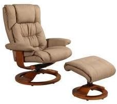 Oslo Vinci Recliner and Ottoman Color: Stone