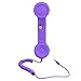 SANOXY Purple Retro Classic Eliminate Radiation Telephone Handset for iPad, iPhone, Android and other smartphones with 3.5mm audio jack