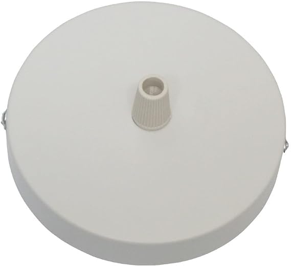 DC VOLTAGE Industrial Vintage Single Outlet Ceiling Rose Multi Colors 100mm Metal Ceiling Rose with Cord Grip and Fitting Accessories for Kitchen Living Room