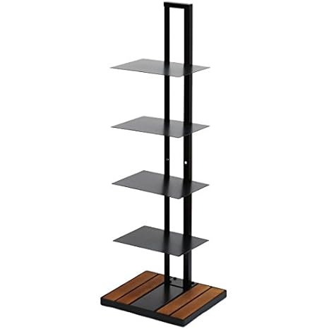 Amazon Face ブック タワー 5段 ブラック スチール おしゃれ シェルフ
